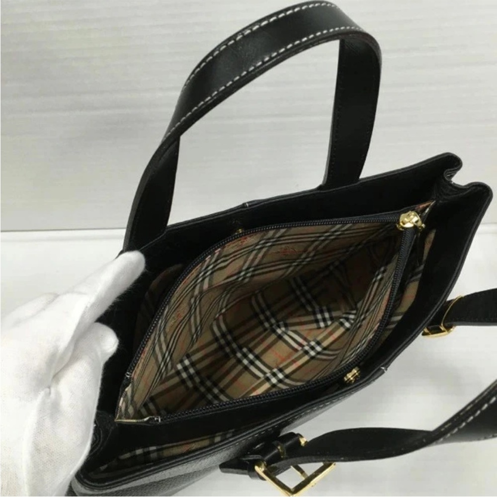 Burberry Black Tote with Gold Accents - Picture 7 of 16